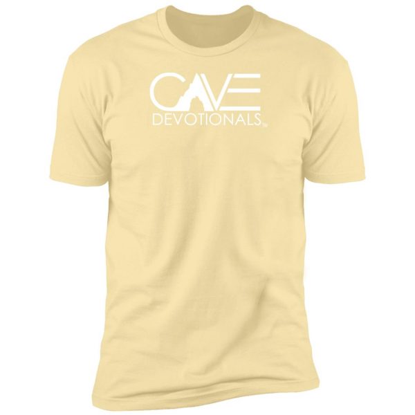 cave devotionals t-shirt cream yellow